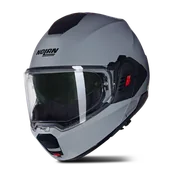 Kaski motocyklowe - Kask Szczękowy Nolan N120-1 Błyszczący SzaryM - miniaturka - grafika 1
