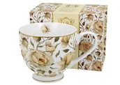 Filiżanki - Kubek do kawy Duo Royal English Roses White wykonany z porcelany, kubek, filiżanka do herbaty, filiżanka do kawy z uchwytem 530 ml - miniaturka - grafika 1