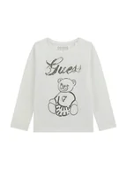 Bluzki damskie - Guess Bluzka K5BI03 J1314 Biały Regular Fit - miniaturka - grafika 1