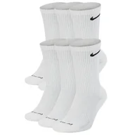 Skarpetki męskie - Nike skarpety białe wysokie komplet 6 par Dri-Fit SX6897-100 39-42 - miniaturka - grafika 1
