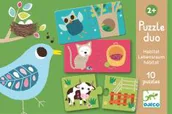 Puzzle - Djeco Puzzle duo Zwierzątka - miniaturka - grafika 1