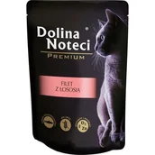 Mokra karma dla kotów - Dolina Noteci Premium Kot Filet Z Łososia Saszetka 85G - miniaturka - grafika 1