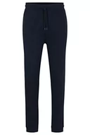 Spodenki męskie - BOSS Męskie spodnie dresowe z logo Sestart z bawełny frotte, NIEBIESKI, 3XL - miniaturka - grafika 1