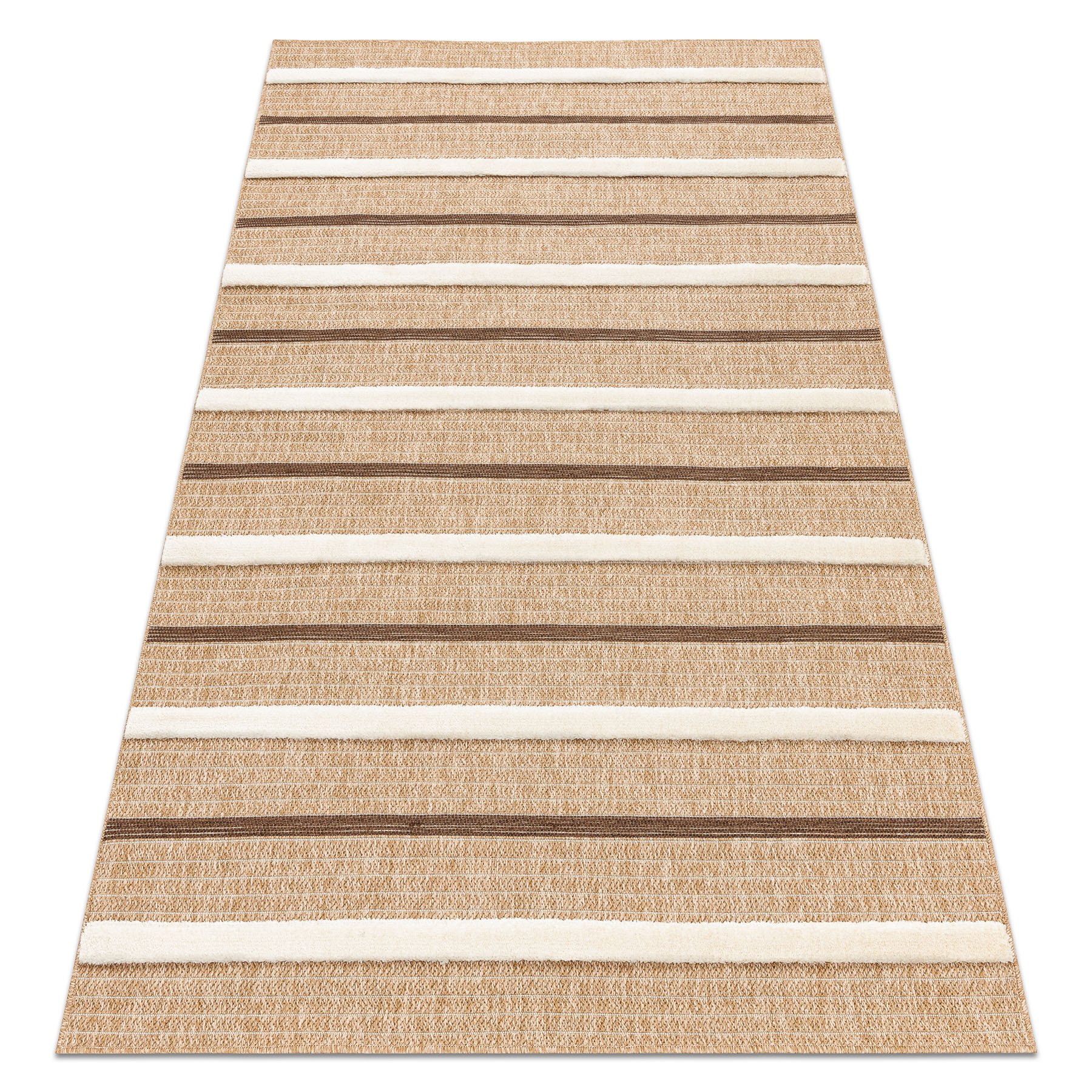 Dywan SPARK 0686A beż / krem - Linie, sizal, strukturalny beżowy 200x290 cm