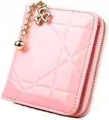 Portfele - Portfel Pikowany skórzany damski PORTMONETKA mały - miniaturka - grafika 1