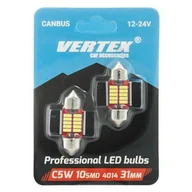 Żarówki samochodowe - CANBUS AMiO 01288 Led 10smd 4014 Festoon 31mm White 12V/24V 2 sztuki AMI-01288 - miniaturka - grafika 1