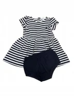 Sukienki - RALPH LAUREN SUKIENKA DZIEWCZĘCA W PASKI Z MAJTKAMI 66 KTB - miniaturka - grafika 1