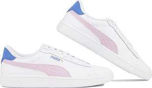 Puma Buty sneakersy dla dzieci Puma Smash 3.0 L białe 392031 13 38,5 - Buty dla dziewczynek - miniaturka - grafika 1