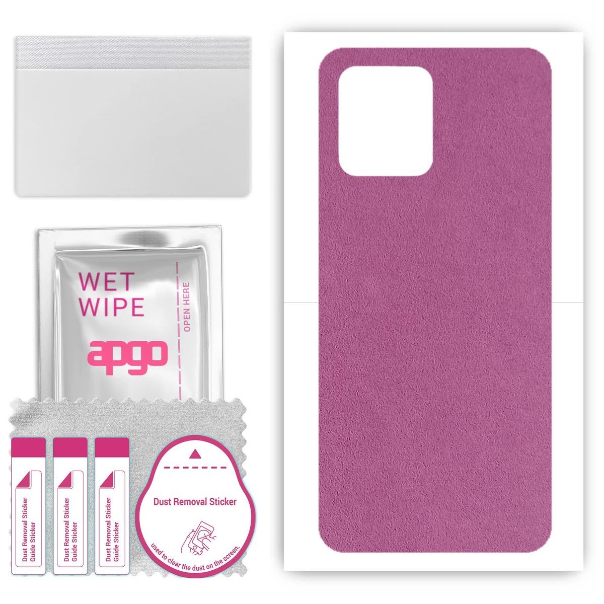 Folia naklejka skórka strukturalna na TYŁ Zamsz do Motorola Moto G Stylus 2023 - Zamsz Fioletowy - apgo SKINS