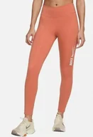 Legginsy - Damskie legginsy sportowe do biegania Nike DRI-FIT One DM7272-827 r. XL - miniaturka - grafika 1
