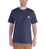 Koszulki męskie - Koszulka Carhartt Workwear Pocket S/S Relaxed Fit K87 T-Shirt navy - miniaturka - grafika 1