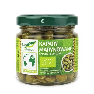 Bio Planet Kapary Marynowane BIO 50g - - Warzywa w marynacie - miniaturka - grafika 1