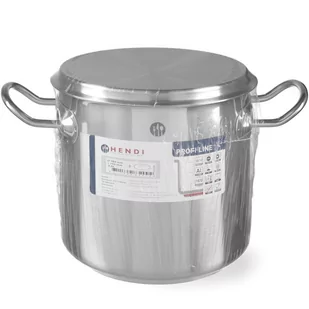 Garnek wysoki Profi Line z pokrywką dno Sandwich 37 l śr. 360 x 360 h - Hendi 832707 - Garnki - miniaturka - grafika 1