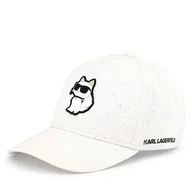 Czapki dla dzieci - Czapka z daszkiem KARL LAGERFELD Z30386 Biały - miniaturka - grafika 1