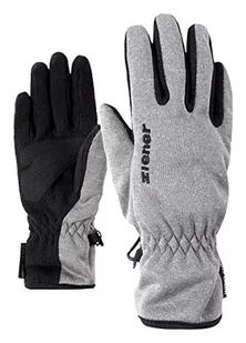 Ziener Dziecięce rękawiczki LIMPORT JUNIOR Glove multisport funkcyjne/outdoorowe | wiatroszczelne, oddychające, szare (Grey Melange), 6,5 - Rękawiczki - miniaturka - grafika 1