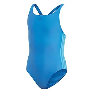 adidas Kostium kąpielowy dziewczęcy Fit 3s Y True Blue/Shock Cyan Size 910A - Stroje kąpielowe - miniaturka - grafika 1