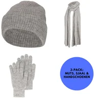 Rękawiczki sportowe damskie - Zestaw zimowy damski Rękawiczki/Czapka/Szal - miniaturka - grafika 1