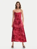 Sukienki - Desigual Sukienka letnia Madison 26SWVK01 Czerwony Regular Fit - miniaturka - grafika 1
