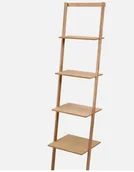 Regały - Regał Półka Ścienny Drabinka 4 Półki Naturalny - miniaturka - grafika 1