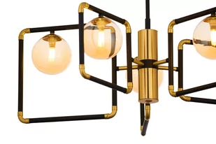 Lampa z bursztynowymi kloszami JUP 1984 IR5 CZ/MS BU z serii IBRA - Lampy sufitowe - miniaturka - grafika 3