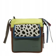 Torebki damskie - Torebka listonoszka damska skórzana regulowany pasek zero waste OLIVKA - miniaturka - grafika 1