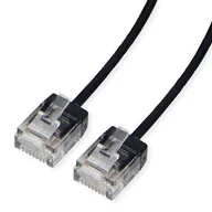 Patchcordy - ROLINE UTP Data Center Patch Cord Cat.6A Class EA, LSOH, Slim, Ultra Short Connector, czarny, 3 m - miniaturka - grafika 1