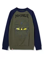 Bluzy dla chłopców - LEGO Bluza chłopięca Mw Ninjago, 847 Green, 104 cm - miniaturka - grafika 1