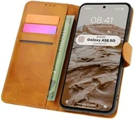 Etui i futerały do telefonów - Bizon Etui z klapką Case Pocket do Galaxy A56 5G, brązowe - miniaturka - grafika 1