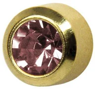 Piercing - Kolczyki aleksandryt w oprawie pełnej złote r Studex Plus - miniaturka - grafika 1