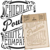 Szablony malarskie - Nakleo szablon malarski wielokrotny // CHOCOLAT - A3 (30x42cm) - miniaturka - grafika 1