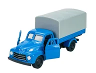 Samochody i pojazdy dla dzieci - WELLY OLD TIMER 1952 OPEL BLITZ NIEBIESKI Z PAKĄ 1:34 SAMOCHÓD NOWY METALOWY MODEL - miniaturka - grafika 1