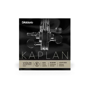 D'Addario 4/4 Kaplan E Gold Ball End Medium - Akcesoria do instrumentów smyczkowych - miniaturka - grafika 1
