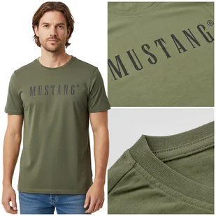 Mustang Koszulka Męska T-shirt Bawełniana 4222 Zielona Khaki Rozmiar XXL - Koszulki męskie Mustang Koszulka Męska T-shirt Bawełniana 4222 Zielona Khaki Rozmiar XXL - Koszulki męskie - miniaturka - grafika 1