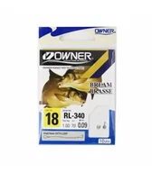 Inne akcesoria dla wędkarzy - Owner Haczyki RL340 rozm.18 Przypzypon 0.09mm - miniaturka - grafika 1