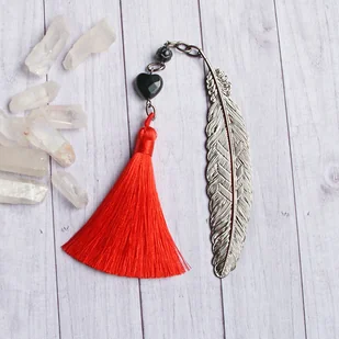 S A L E : WALENTYNKI - unikatowa zakładka red&black - Zakładki do książek - miniaturka - grafika 1