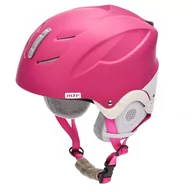 Kaski narciarskie - Meteor Kask narciarski Lumi XS 48-52 cm różowy/biały 24980 - miniaturka - grafika 1