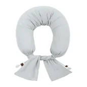 Poduszki do karmienia - Hi Little One poduszka ciążowa dla Mamy i Noworodka MULTI 3w1 BIO bawełna KANGOO Grey - miniaturka - grafika 1