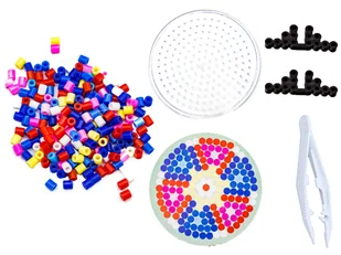 Koraliki do prasowania, Prasowanka, Szablon, Saszetka KOLOROWY KWIATEK - Prace ręczne dla dzieci - miniaturka - grafika 7