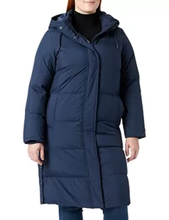 VERO MODA Kurtka damska, długa, watowana, granatowy blezer, L - Kurtki damskie - miniaturka - grafika 1