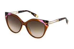 Furla Okulary damskie, Brązowy Top+pomarańczowy, 55 - Okulary przeciwsłoneczne - miniaturka - grafika 1
