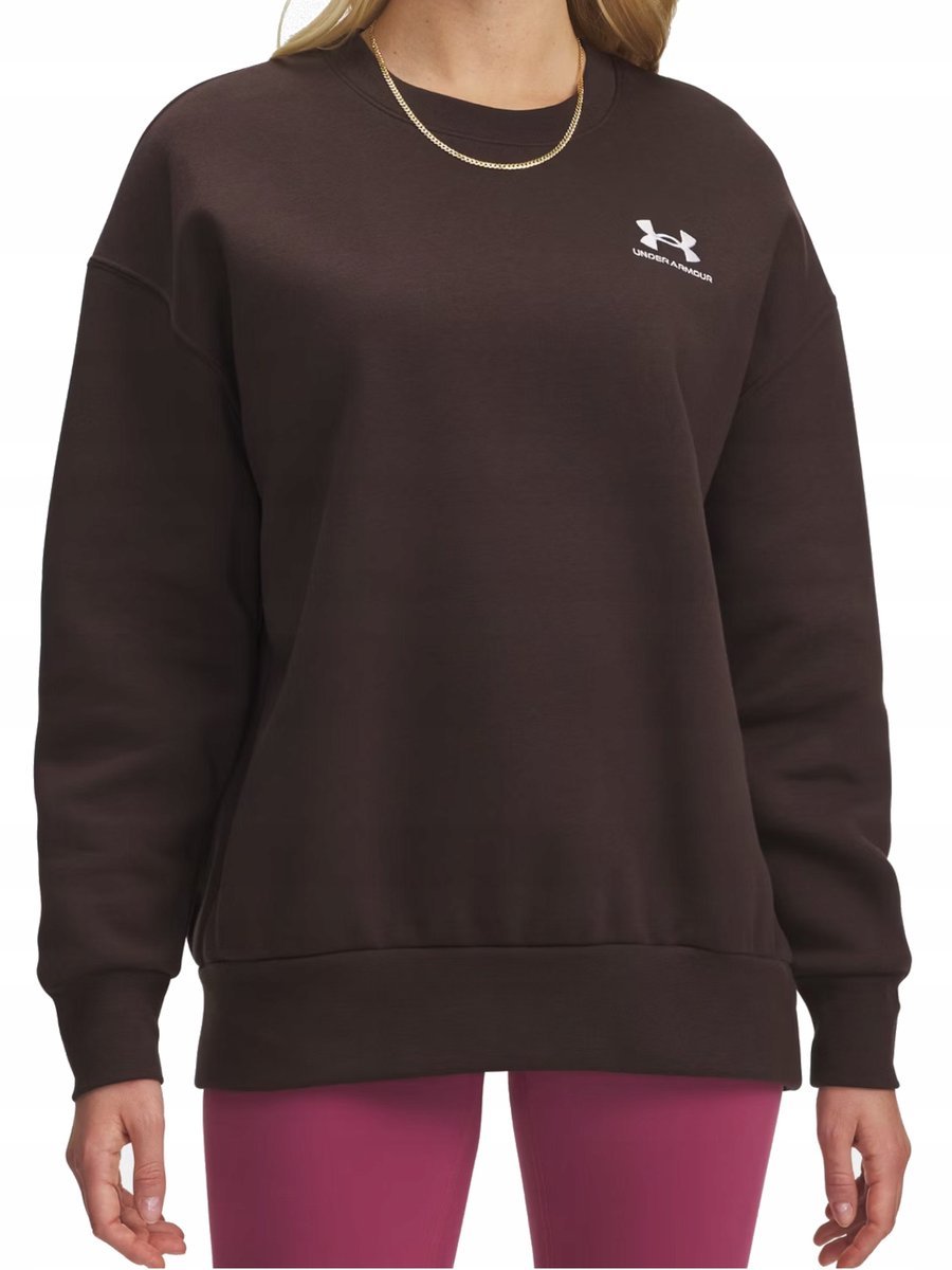 BLUZA damska Under Armour sportowa 1379475-246 wygodna luźny krój brąz L L