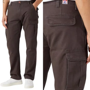 Wrangler CASEY JONES CARGO Faded Black CZARNE BOJÓWKI BEZ STRECZU W32 L32 - Spodnie męskie - miniaturka - grafika 1