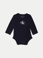 Body dla niemowląt - Calvin Klein Jeans Body dziecięce IN0IN00033 Granatowy Regular Fit - miniaturka - grafika 1