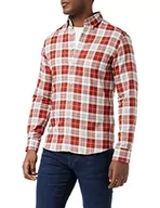 Koszule męskie - Hackett London Męska koszula flanelowa Rust Plaid, XS - miniaturka - grafika 1