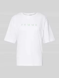 Koszulki i topy damskie - T-shirt z nadrukiem z logo model ‘VILJA’ - grafika 1