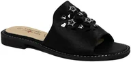 Klapki i japonki damskie - Klapki Komfortowe S.Barski KV27-063 Black - S.BARSKI - miniaturka - grafika 1