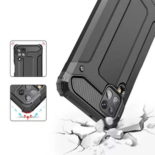 Hybrid Armor pancerne hybrydowe etui pokrowiec Samsung Galaxy A22 4G złoty - Etui i futerały do telefonów - miniaturka - grafika 3