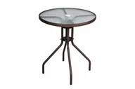 Stoły ogrodowe - Garthen Bistro stół ze szklanym blatem - miniaturka - grafika 1