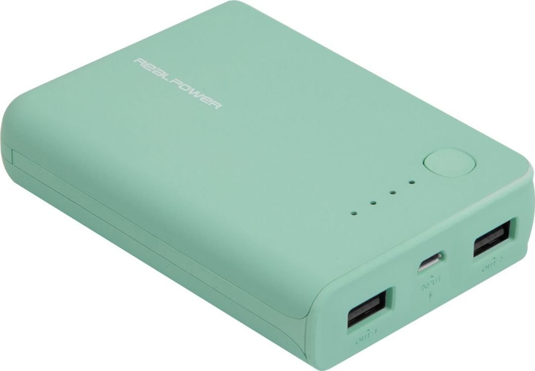 Realpower PB-10k 10000mAh Zielony