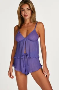 Hunkemöller Szyfonowe Szorty Amy Fioletowy - Bielizna nocna Hunkemöller Szyfonowe Szorty Amy Fioletowy - Bielizna nocna - miniaturka - grafika 1